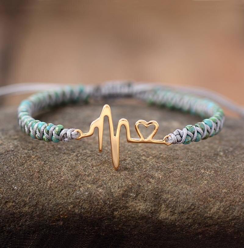 Bohemian Heart Beaded Bracelet