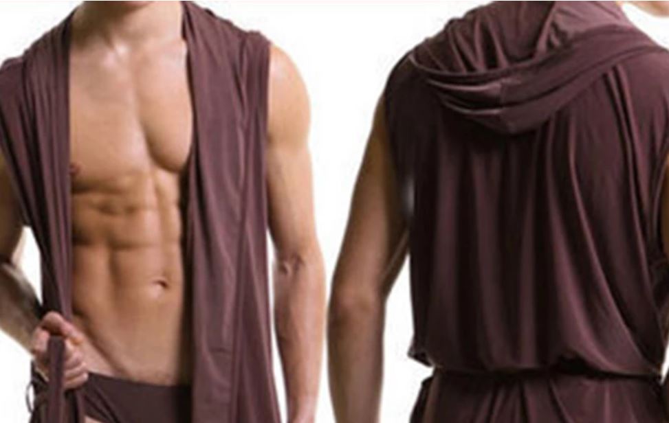 Fresh & Clean Hooded Bathrobe and Briefs
